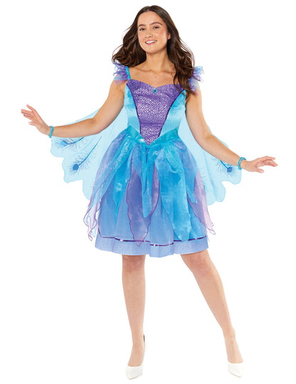 Elegantný kostým páva pre ženy