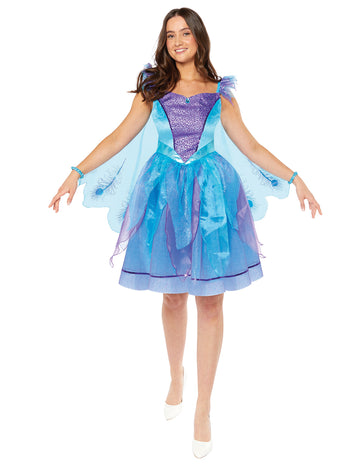 Elegantný kostým páva pre ženy