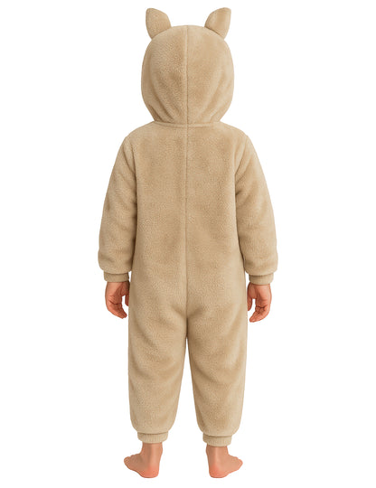 Kostým plyšového béžového monštra pre deti 