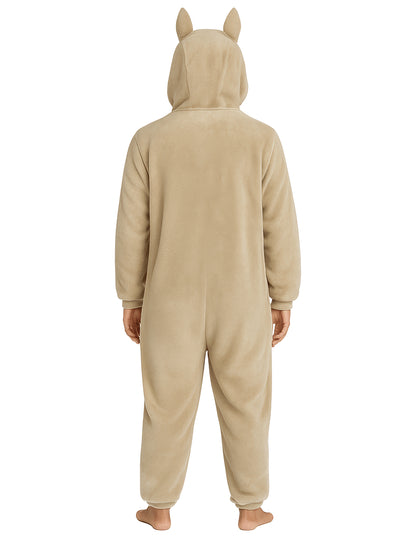 Kostým plyšového béžového monštra pre ženy 