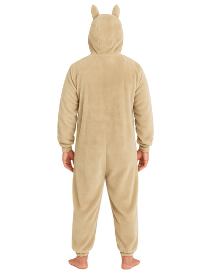 Kostým plyšového béžového monštra pre mužov 