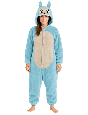 Kostým plyšového modrého monštra pre ženy 