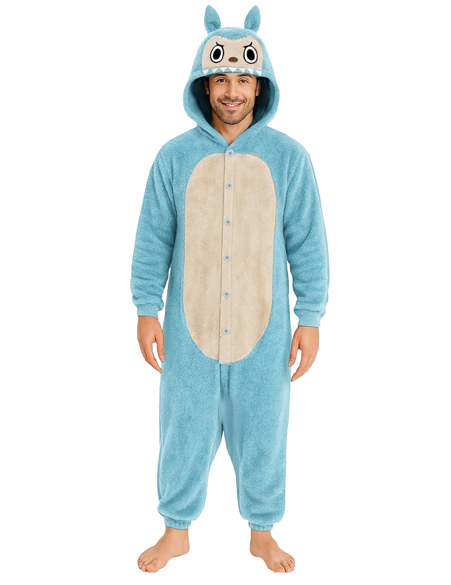 Kostým plyšového modrého monštra pre muža 