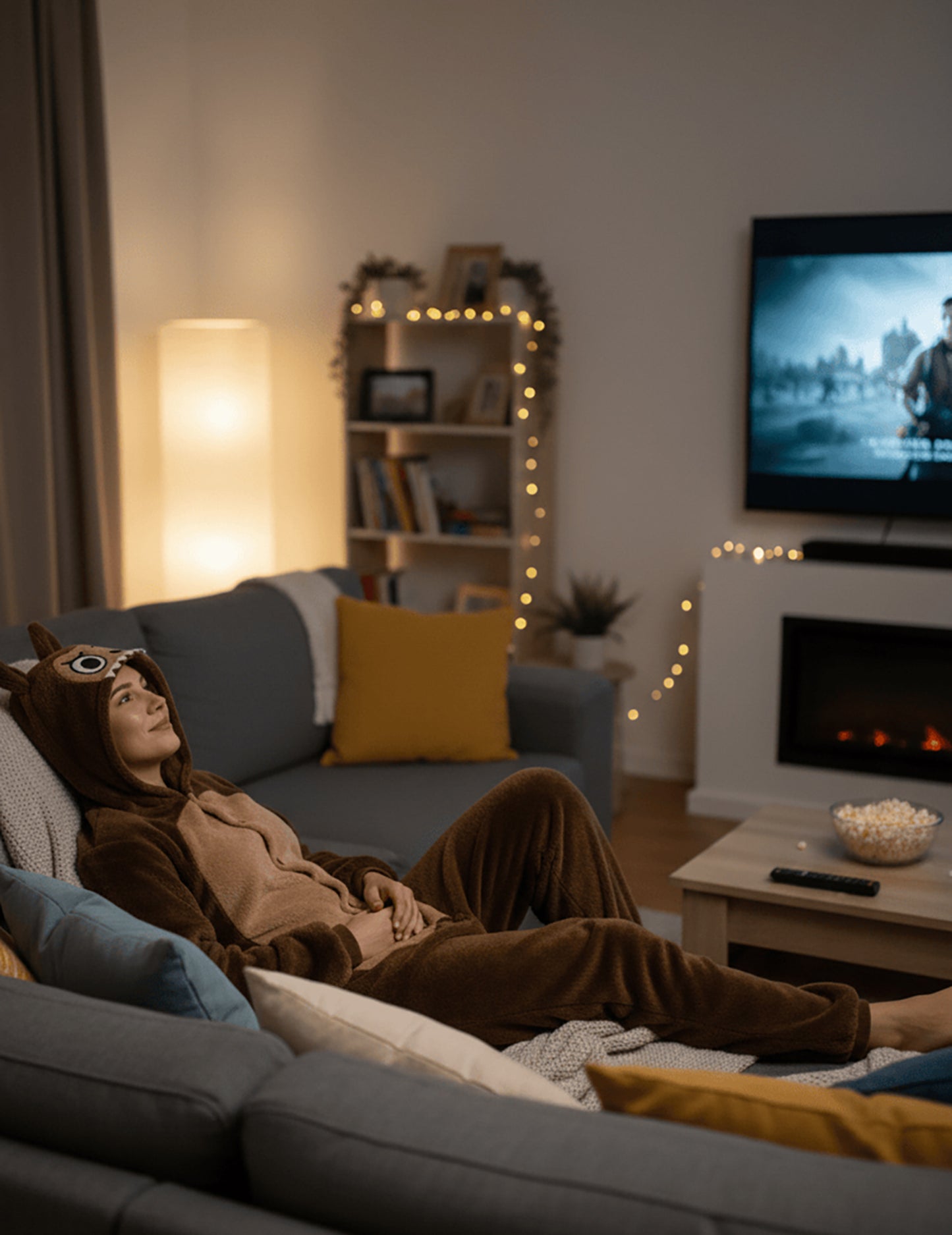 Kostým plyšového hnedého monštra pre ženy 