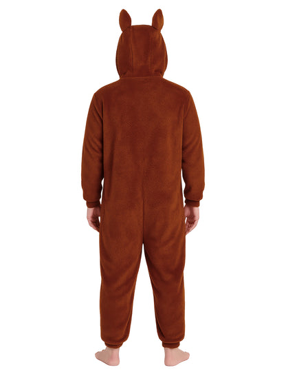 Kostým plyšového hnedého monštra pre ženy 