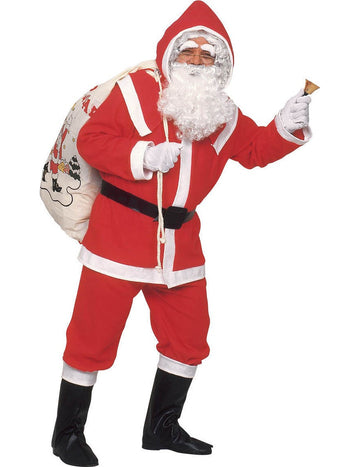 Santa Claus kostým s obočím a luxusným mužom