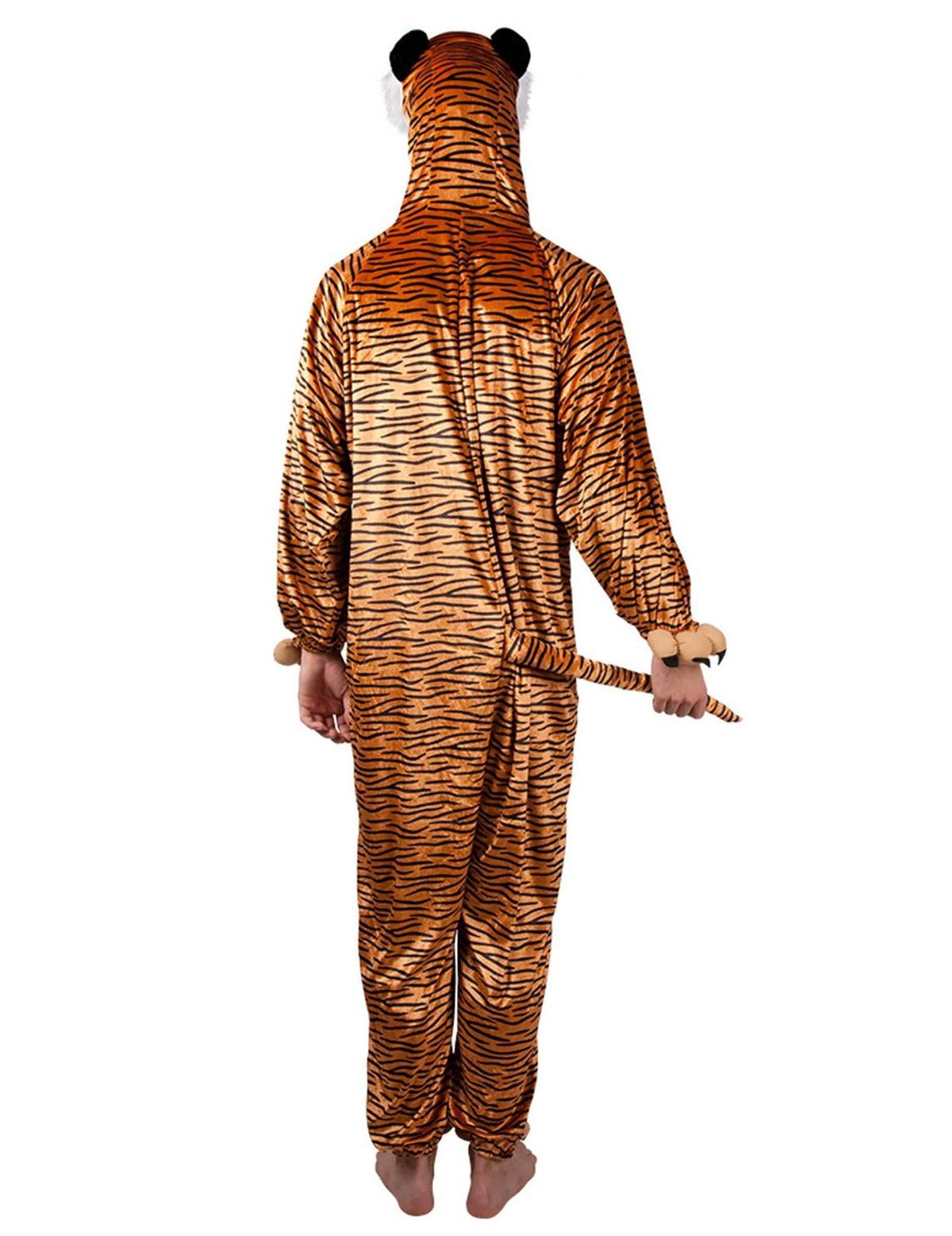 Pohľad zozadu na detský kostým malého tigra
