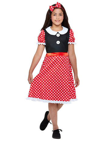 Červené dievča červené malé kostýmy