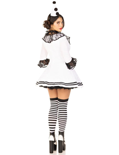 Sexy ženský biely kostým Pierrot
