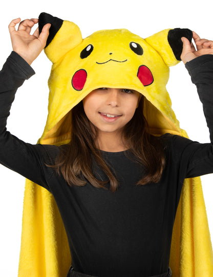 Kostým Pikachu detská polárna deka s kapucňou Pokémon™ 