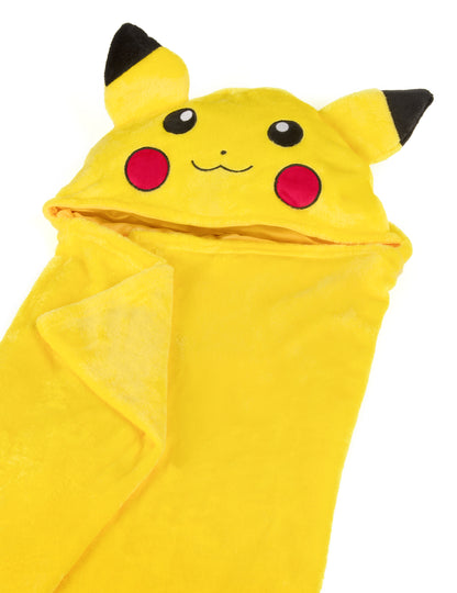 Kostým Pikachu detská polárna deka s kapucňou Pokémon™ 