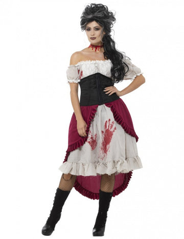Krvavý duch pirátka dámsky kostým na Halloween 