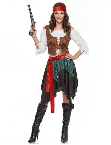 Zasahovanie pirátskeho pirátu ženy