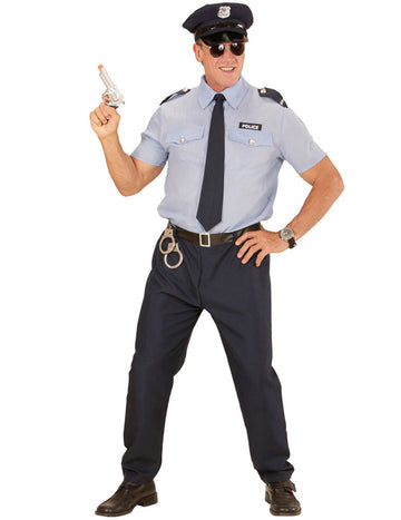 Pánsky modrý policajný kostým