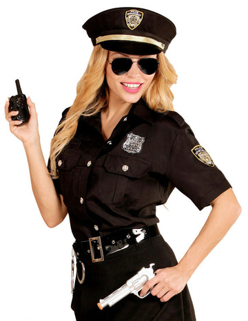 Čierna policajná kostým žena