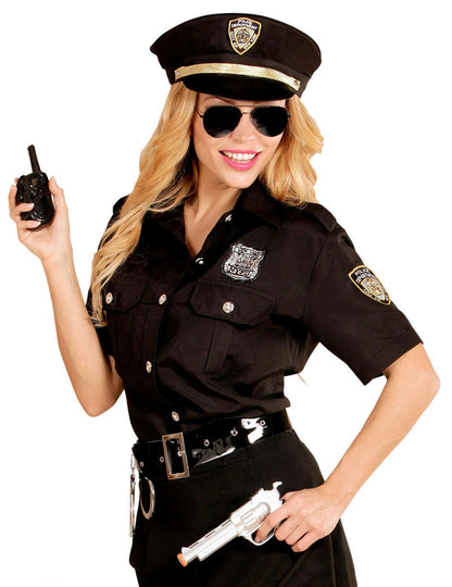 Čierna policajná kostým žena