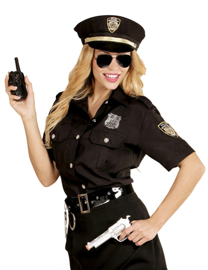 Čierna policajná kostým žena