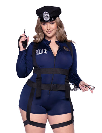 Sexy luxusná sexy policajná kostým žena