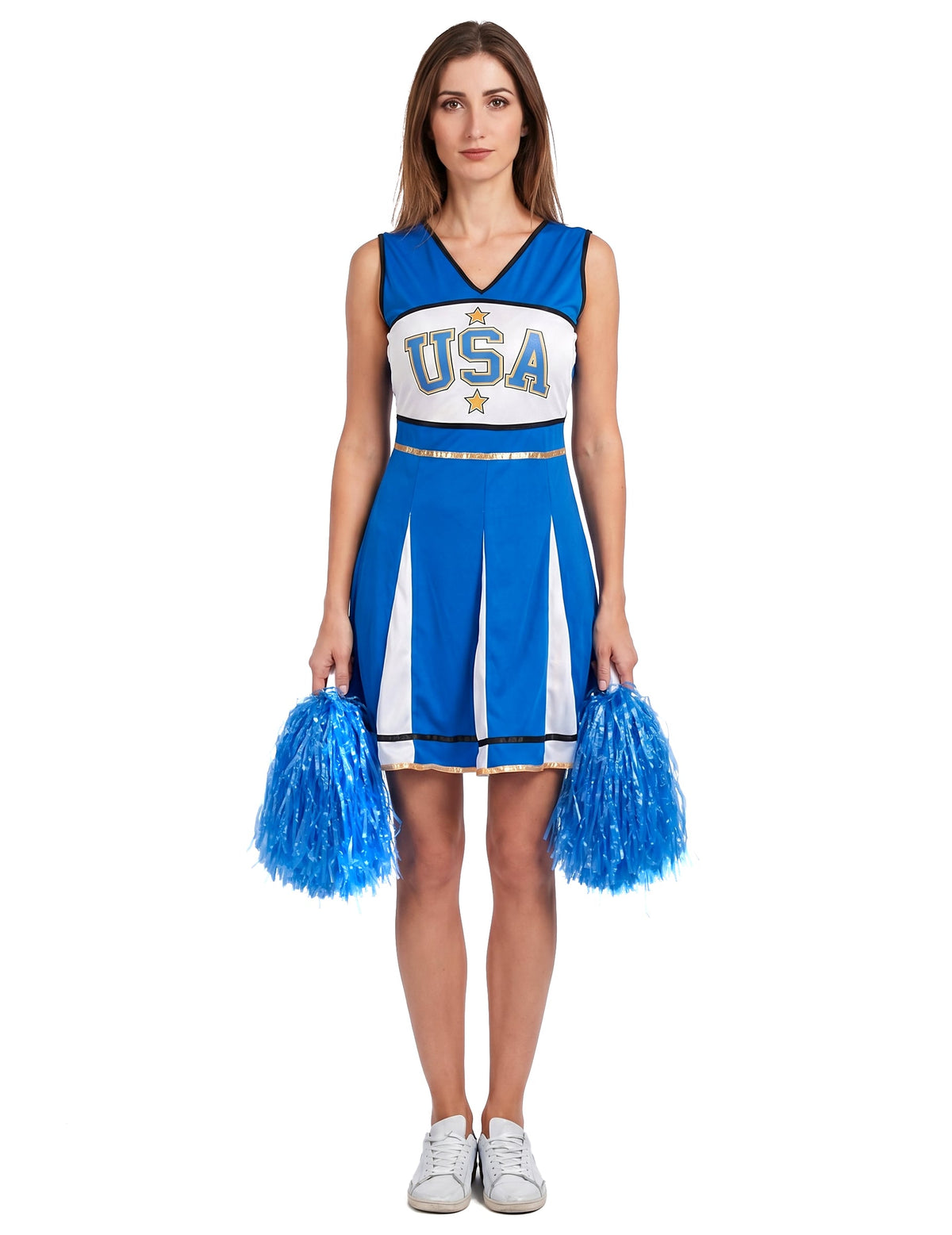 Pompom girl USA Blue Woman kostým