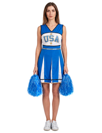 Pompom girl USA Blue Woman kostým