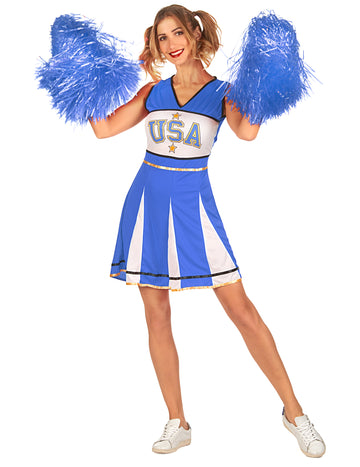 Pompom girl USA Blue Woman kostým