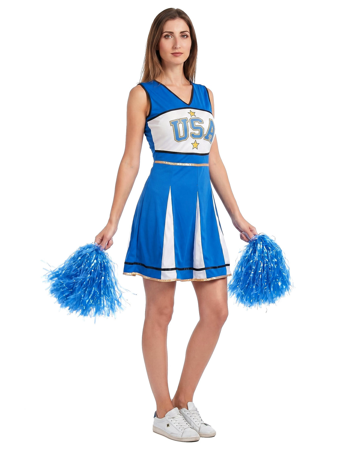 Pompom girl USA Blue Woman kostým
