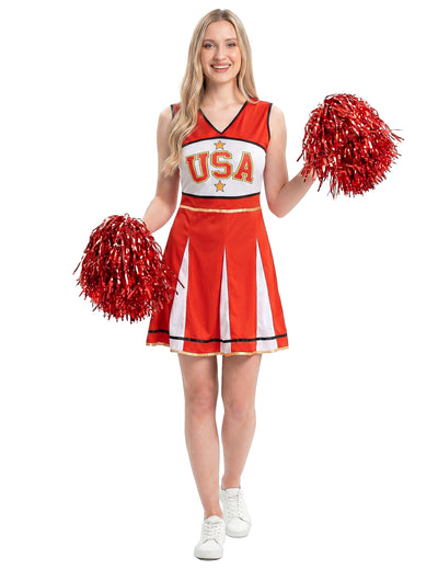 Pompom girl USA Red Woman kostým