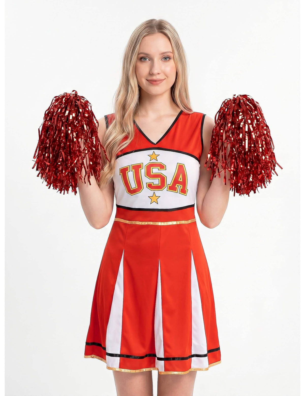 Pompom girl USA Red Woman kostým