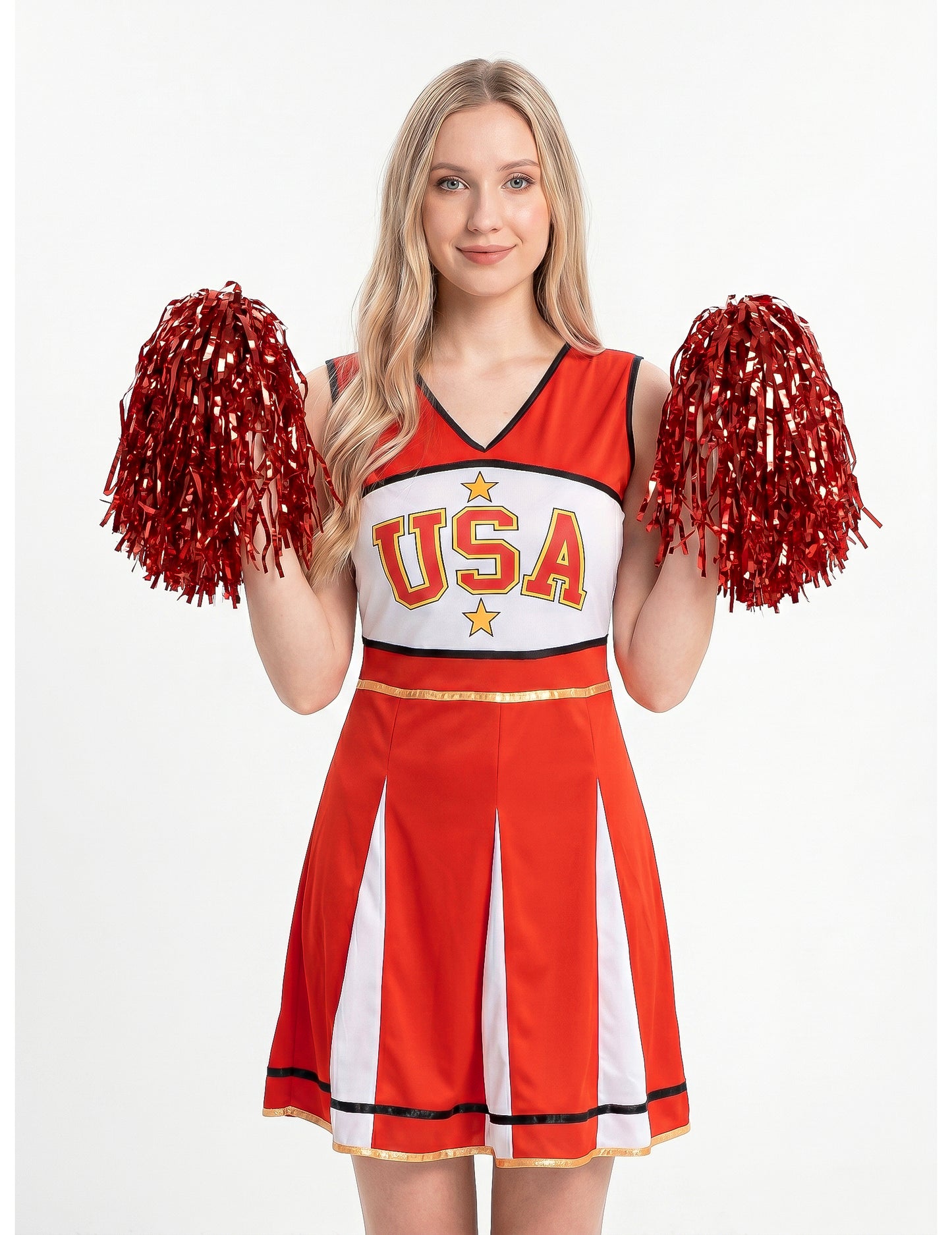 Pompom girl USA Red Woman kostým