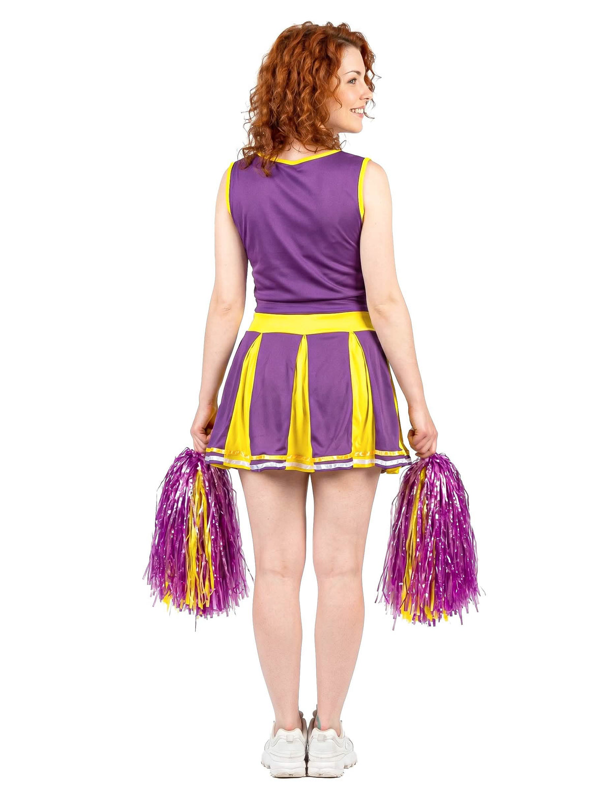 Pompom girl USA fialové a žlté ženy kostým