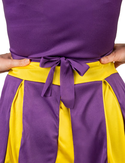 Détail du nœud à la taille du déguisement pompom girl USA