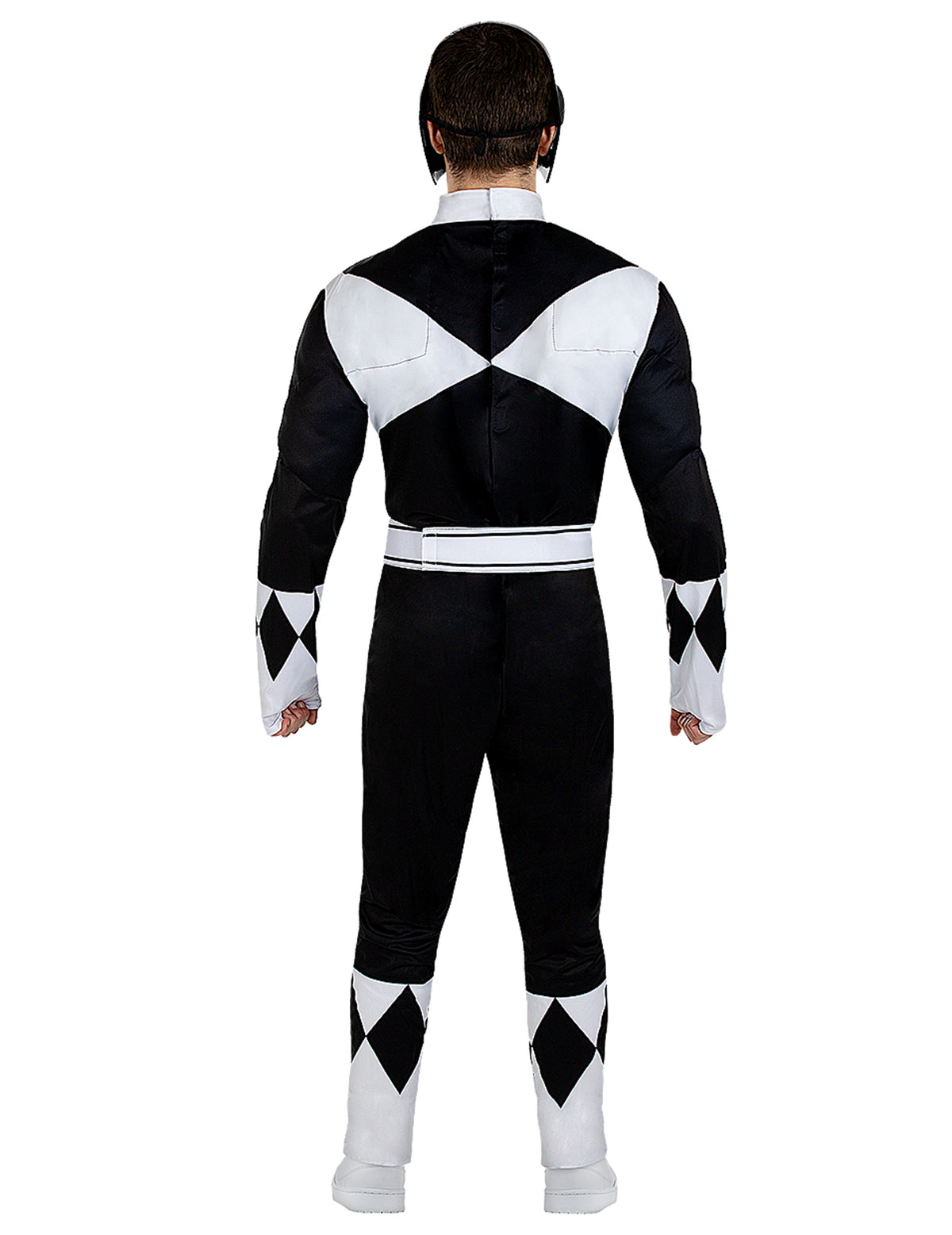 Vue de dos du déguisement Power Ranger™ pour adulte noir