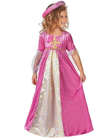 Pink and Gold Stredoveké maskovanie princeznej