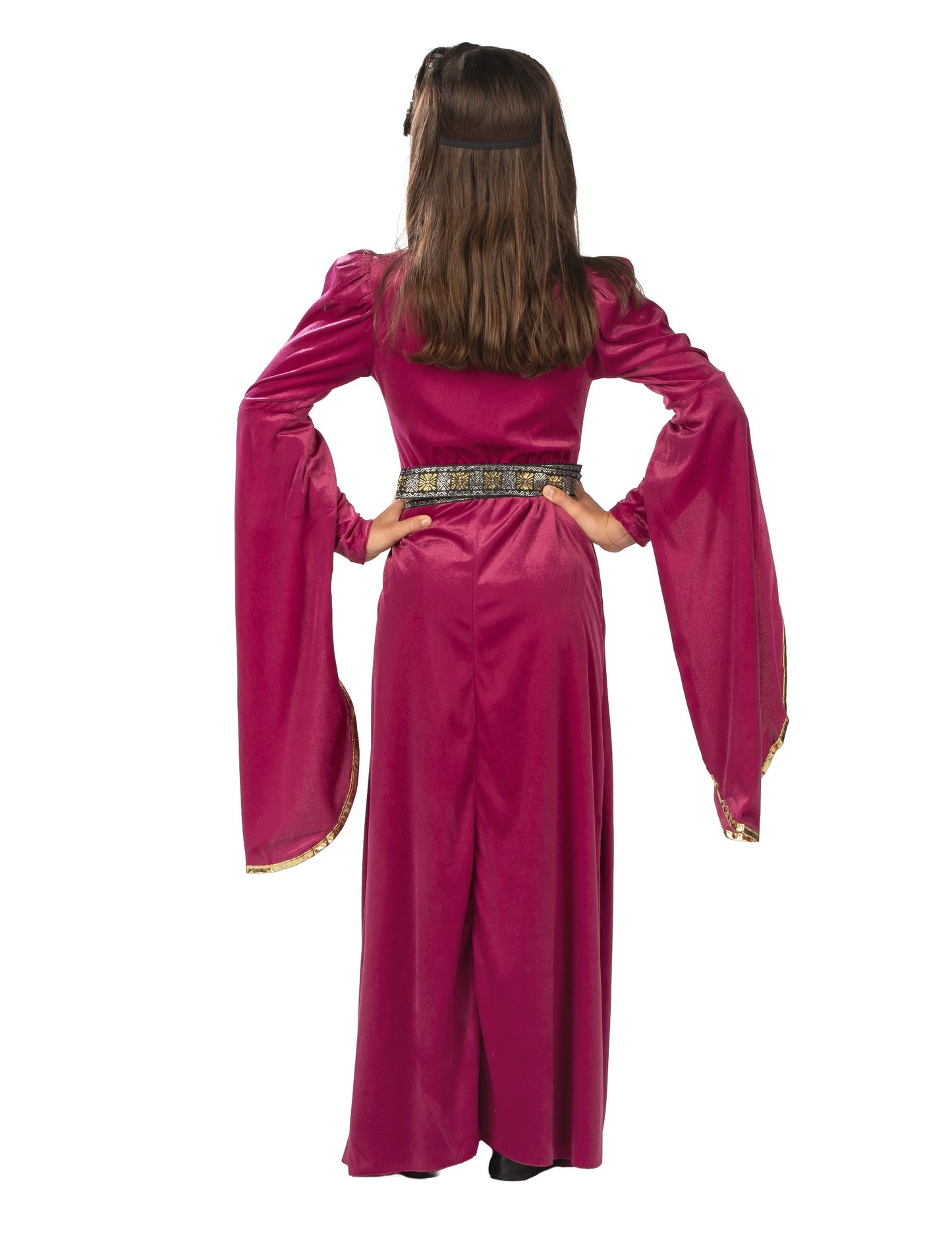 Médieval princezná kostým Velvet Pink Girl