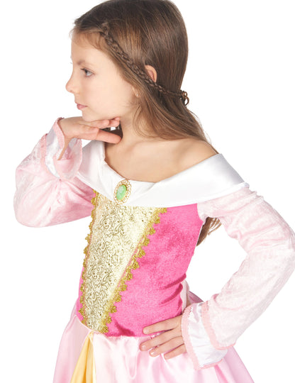 Bočný pohľad na korzet kostýmu princeznej