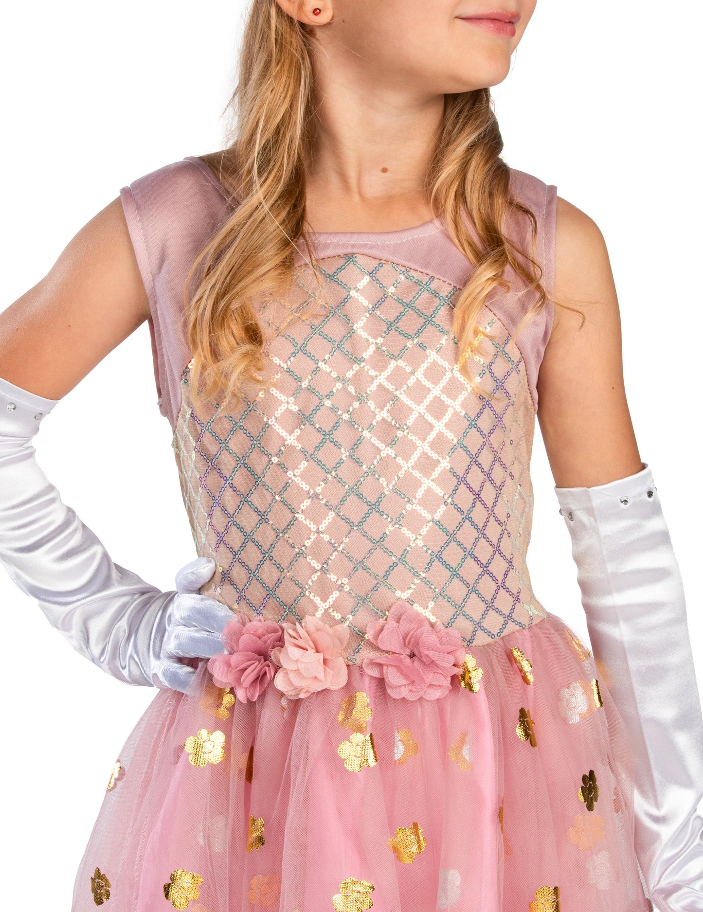 Rose Gold Girl Princess Costume