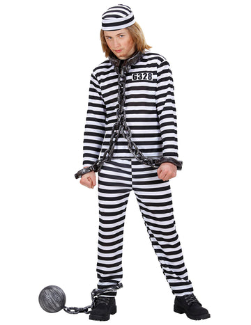 Čiernobiely kostým väzeň