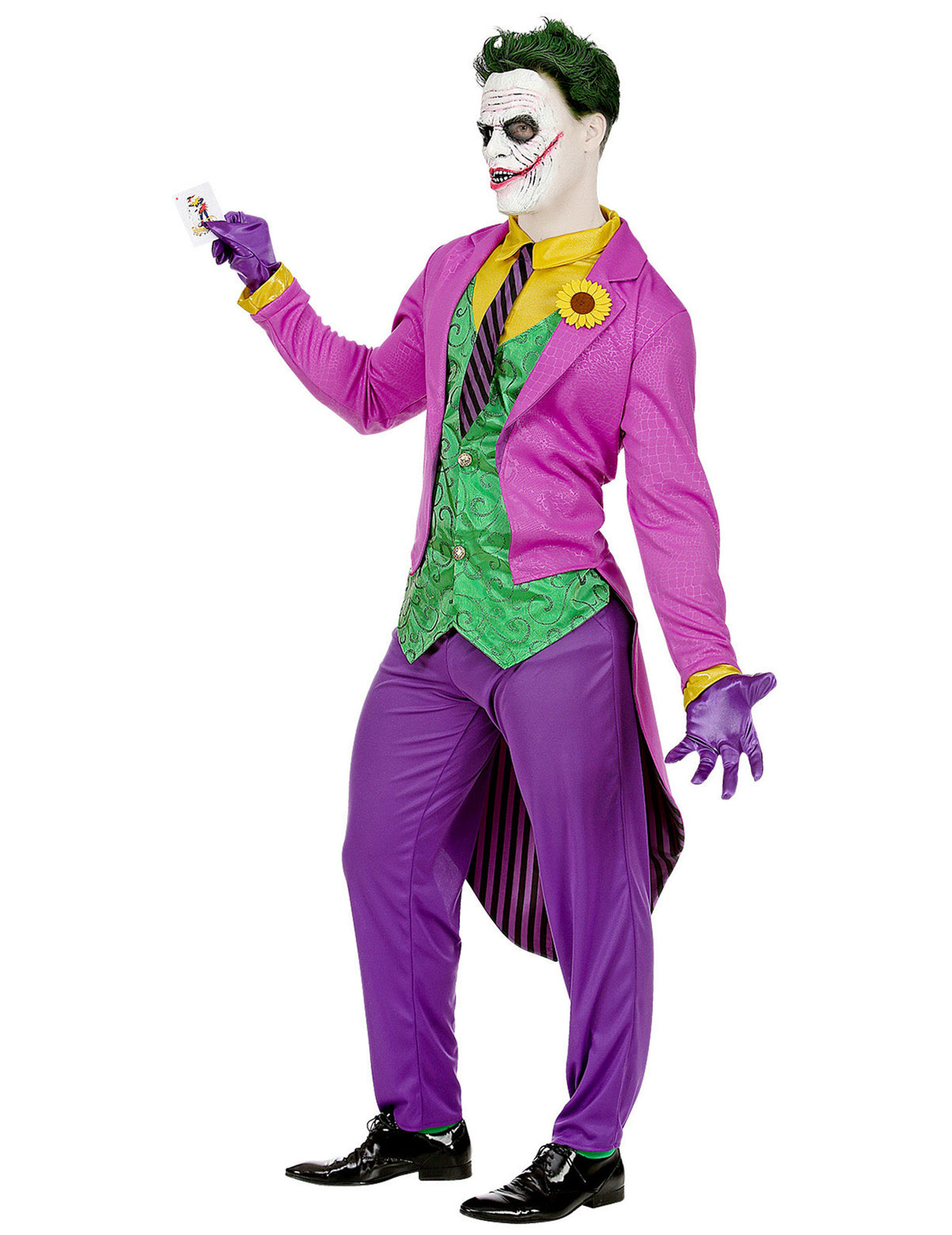 Vue de profil du déguisement psychopathe fou