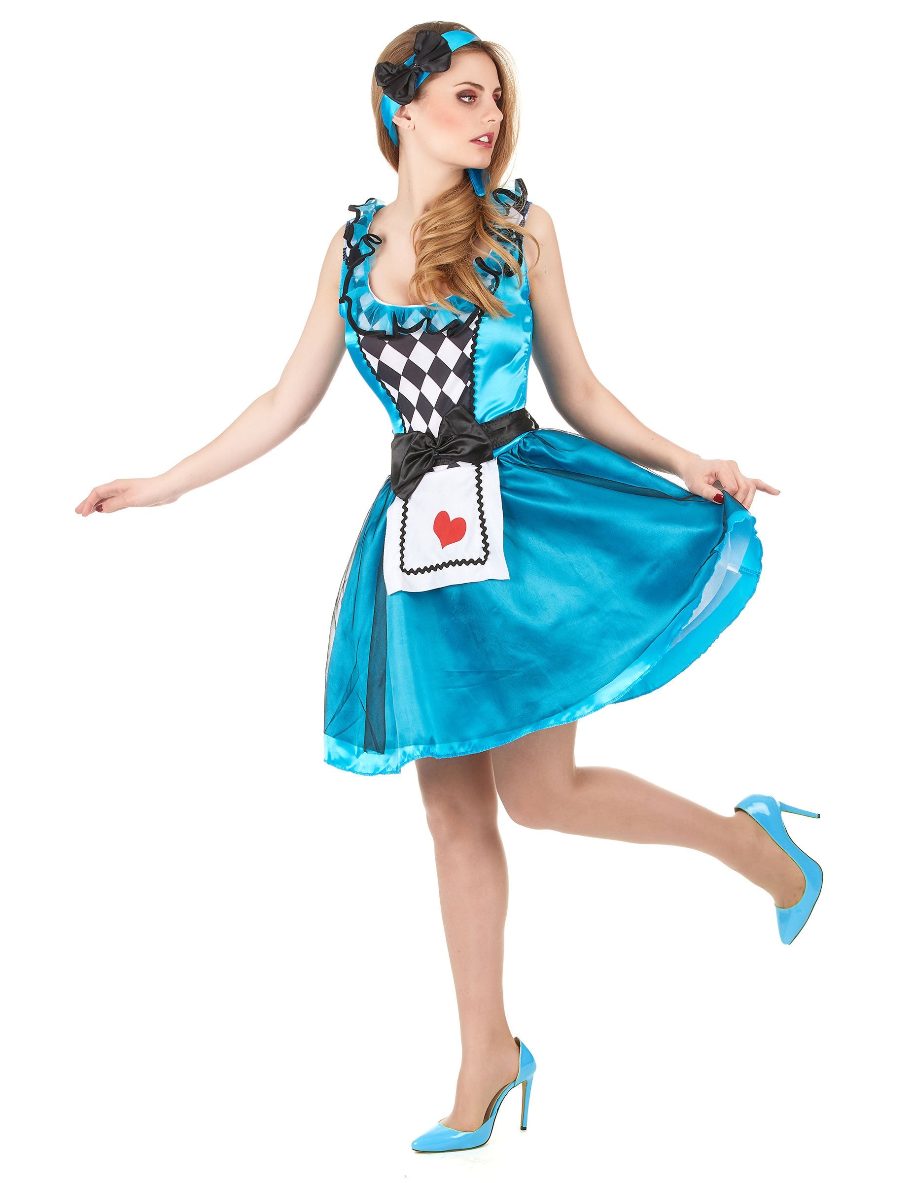 Profilový pohľad na dizajn Alice v krajine zázrakov pre ženy