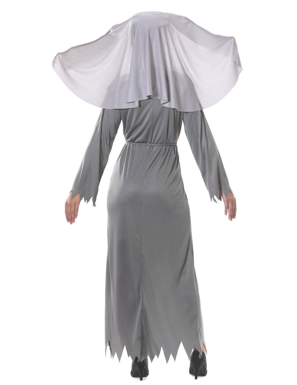 Vue de dos du déguisement de religieuse possédée pour femme