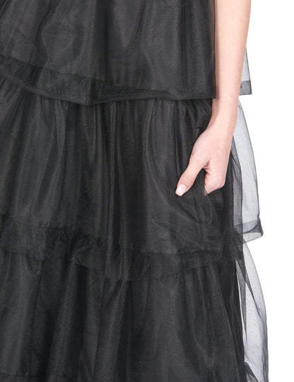 Čierna gotická gotická guľôčková šaty