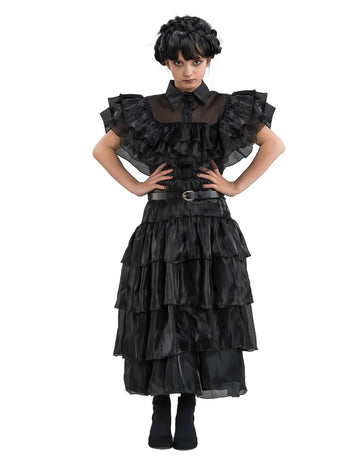 Streda Addams Streda Ball Dress Costume pre deti