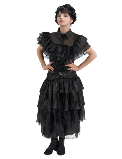 Detský kostým Addams Wednesday™ - spoločenské šaty