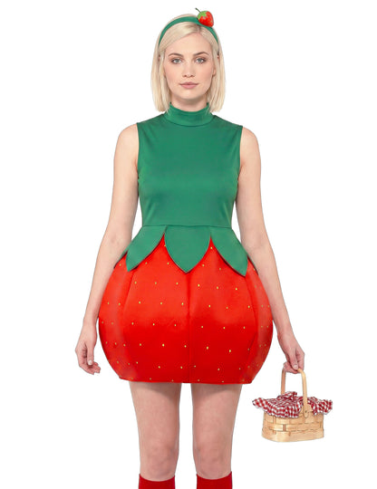 Déguisement robe fraise femme