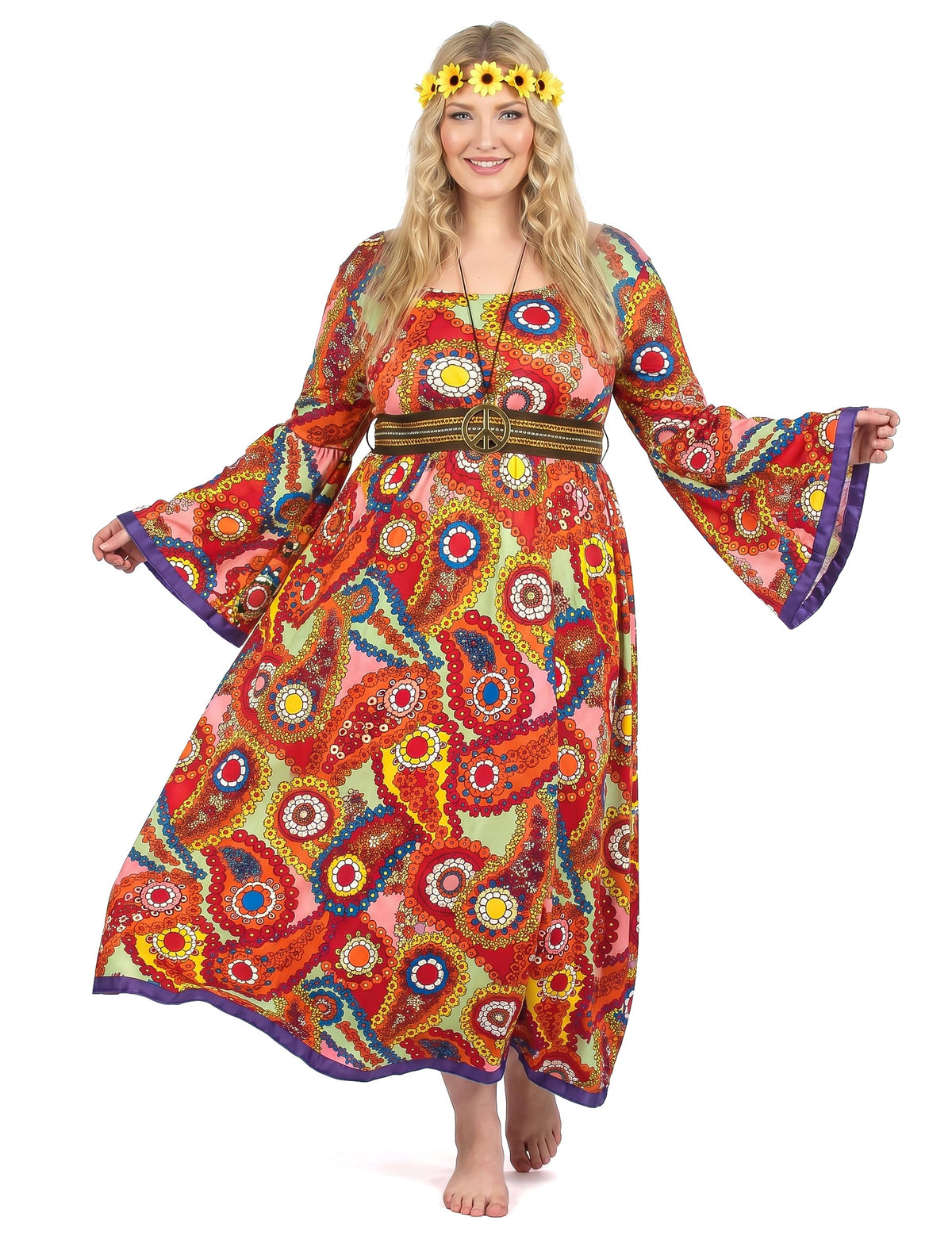 Kostým pre hippie veľkú veľkosť