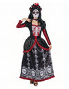 Dia los Muertos ženské dlhé šaty maskovanie maskovania