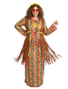 Dlhé kostýmy hippie s strapcami plus veľkosť pre ženy