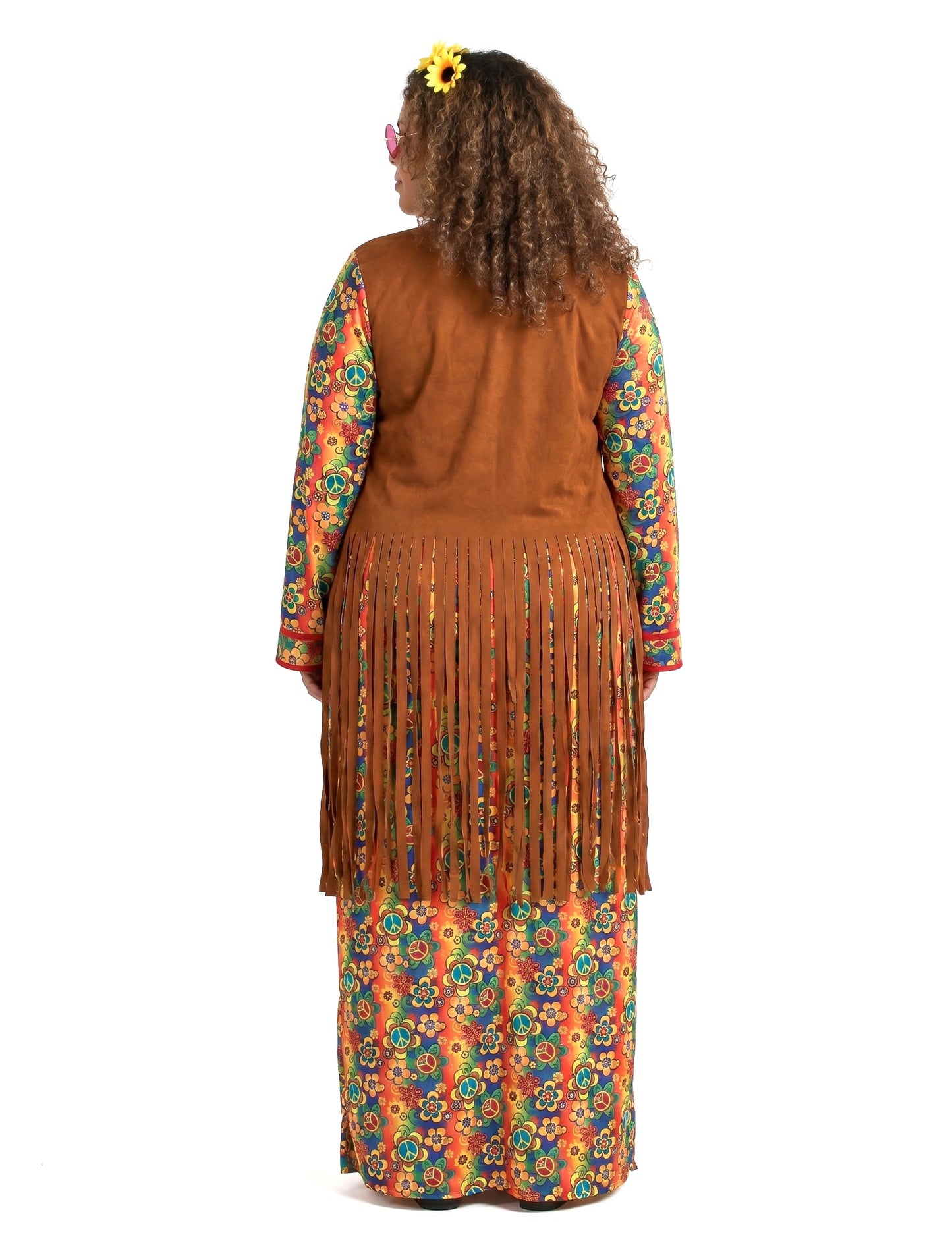 Dlhé kostýmy hippie s strapcami plus veľkosť pre ženy