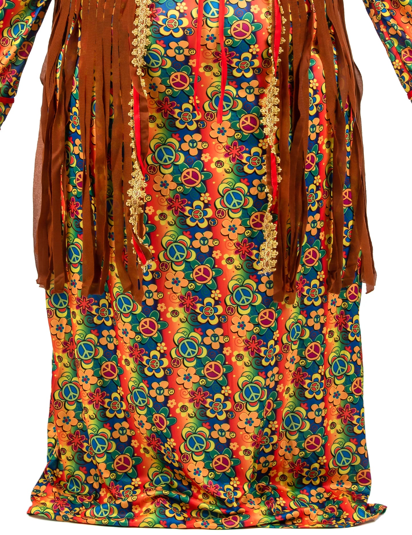 Dlhé kostýmy hippie s strapcami plus veľkosť pre ženy