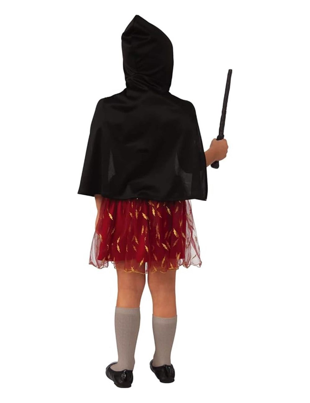 Pohľad zozadu na kostým tutu šaty Gryffindor Harry Potter